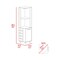 Tuhome Kaia Corner Bar Cabinet, 2 Shelves, 10 Built-in Wine Rack, Door Cabinet, 2 interior Shelves, BK/Pine BWM7764 - alternate 8